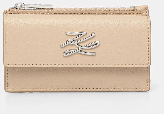 Peňaženka Karl Lagerfeld dámska, béžová farba, A1W32058