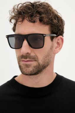 Slnečné okuliare Tom Ford Fletcher pánske, čierna farba, FT0832_5701D