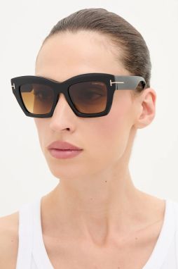 Slnečné okuliare Tom Ford Luna dámske, čierna farba, FT1191_5201F