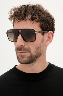 Slnečné okuliare Tom Ford Kemp hnedá farba, FT1177_5952B