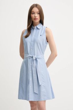 Bavlnené šaty Polo Ralph Lauren mini, áčkový strih, 211906437