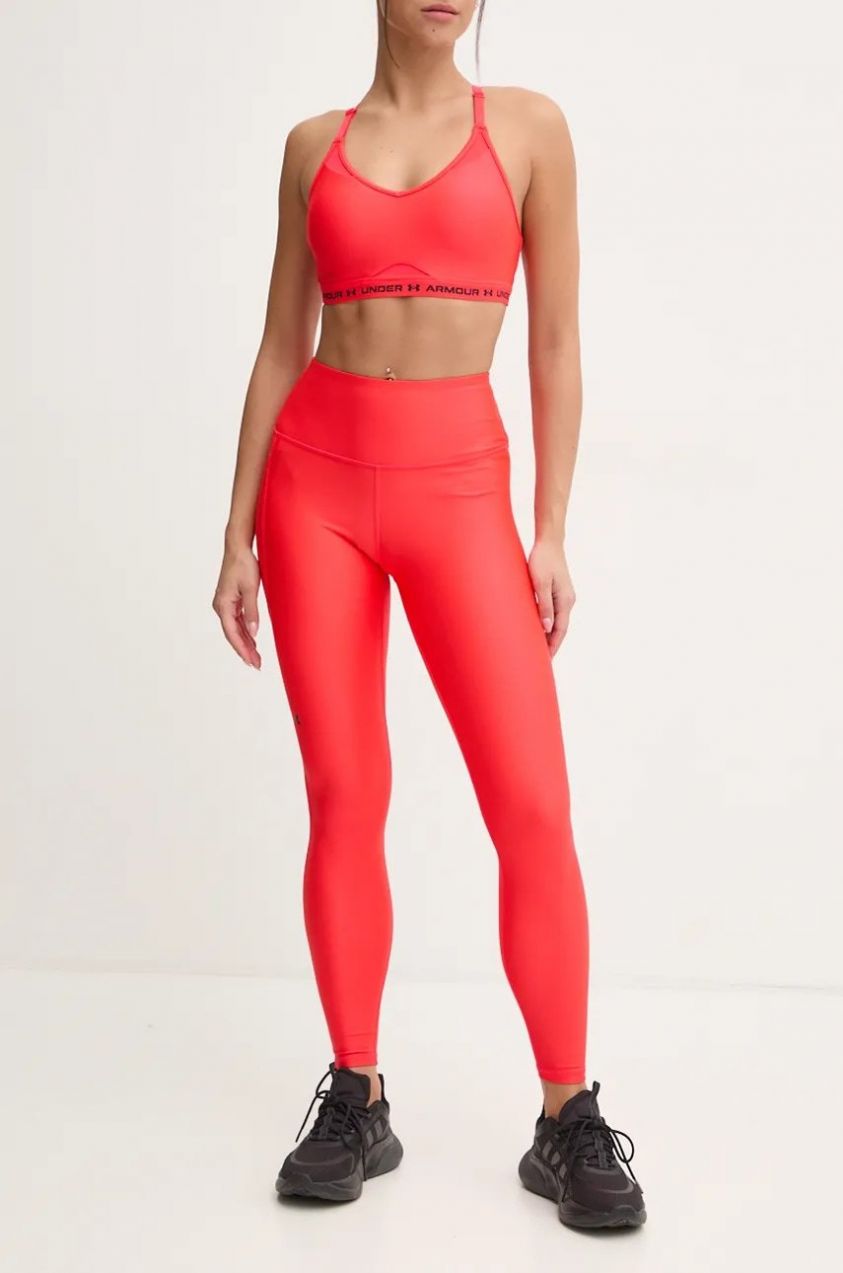 Tréningové legíny Under Armour HG Armour HiRise červená farba, jednofarebné, 1365336