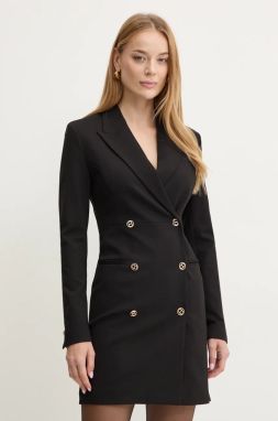Šaty Twinset čierna farba, mini, áčkový strih, 242TP2400
