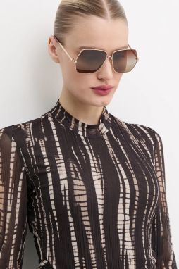Slnečné okuliare Chloé dámske, zlatá farba, CH0278S
