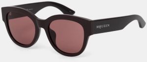 Slnečné okuliare Alexander McQueen dámske, ružová farba, AM0509SA