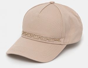 Šiltovka Guess béžová farba, s nášivkou, AW5281 COT01