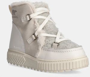 Semišové snehule Sorel ONA AVE ALPINE BOOT WP F béžová farba, 2109381191
