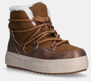 Snehule U.S. Polo Assn. ICY hnedá farba, ICY004W/DHY1