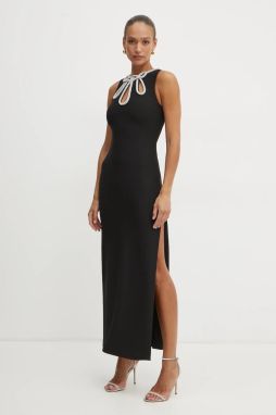 Šaty Marciano Guess SERAFINA čierna farba, maxi, rovný strih, 5RGK45 6869Z