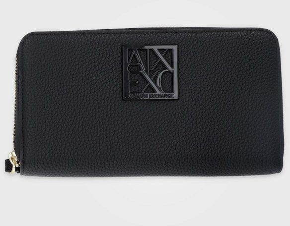 Peňaženka Armani Exchange dámska, čierna farba, XW000361 AF11902
