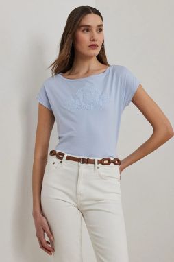 Bavlnené tričko Lauren Ralph Lauren dámske, 200963873