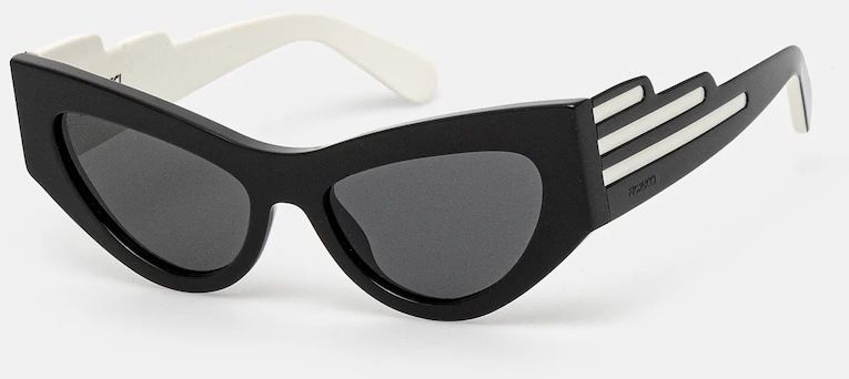 Slnečné okuliare Fiorucci Wing dámske, čierna farba, U01FPASU132AC03BK01