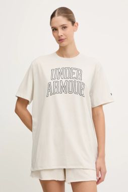 Tričko Under Armour Rival dámske, béžová farba, 6007883