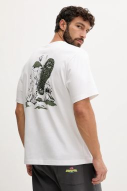 Bavlnené tričko The North Face pánske, biela farba, s potlačou, NF0A8F2TFN41