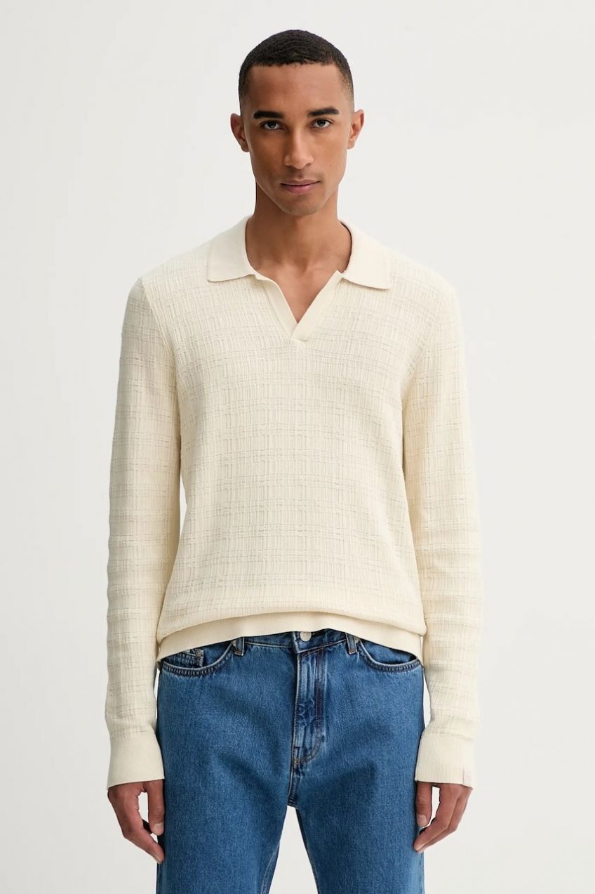 Bavlnený sveter Rag & Bone béžová farba, ľahké, RH3625F6MCO