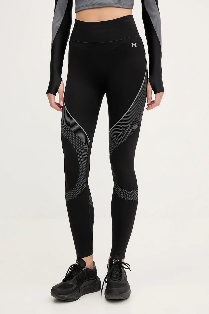 Tréningové legíny Under Armour Vanish Seamless čierna farba, vzorovaná, 6000646