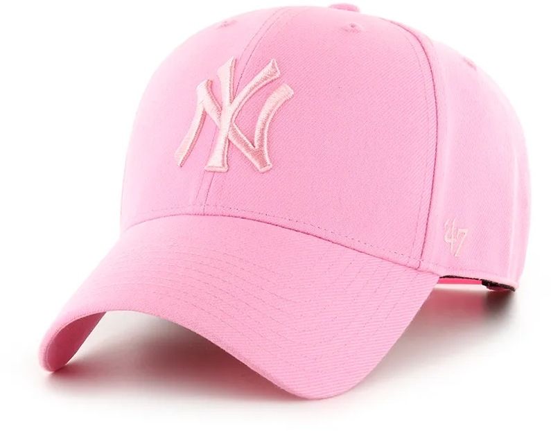 Čiapka s prímesou vlny 47 brand MLB New York Yankees ružová farba, B-MVPSP17WBP-RSB