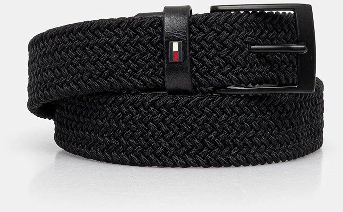 Opasok Tommy Hilfiger čierna farba, AM0AM13824