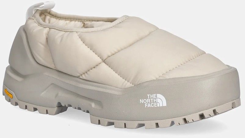 Papuče The North Face Base Camp Thermoball Mule béžová farba, NF0A8DBUEXL1