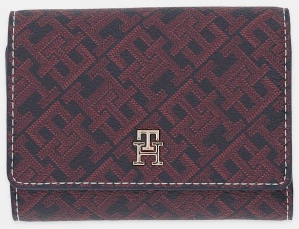 Peňaženka Tommy Hilfiger dámska, tmavomodrá farba, AW0AW18022