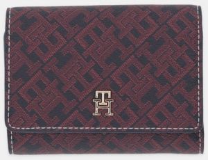 Peňaženka Tommy Hilfiger dámska, tmavomodrá farba, AW0AW18022