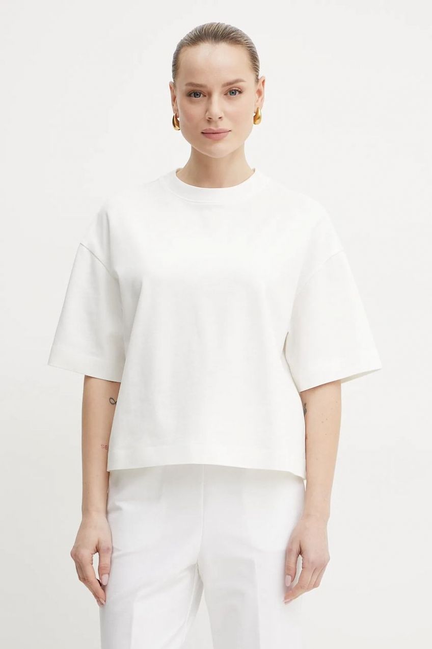 Tričko Weekend Max Mara dámske, béžová farba, 2515941021600