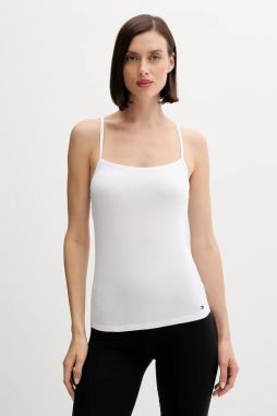 Top Tommy Hilfiger 2-pak béžová farba, UW0UW05957
