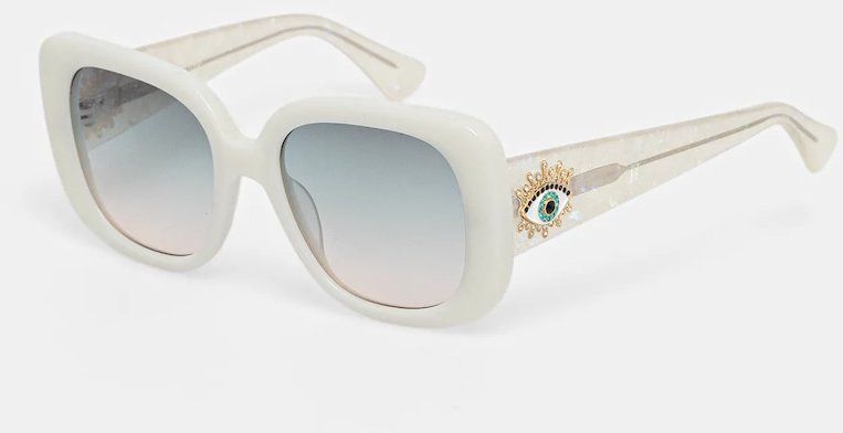 Slnečné okuliare Kurt Geiger London Evil Eye béžová farba, 4738941679