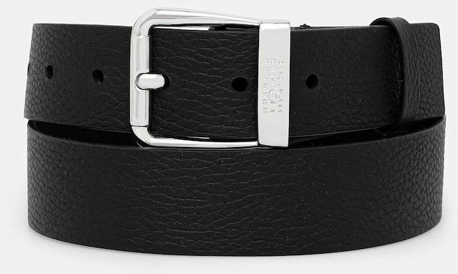 Kožený opasok MM6 Maison Margiela čierna farba, SA6TP0040.P8326.T8013