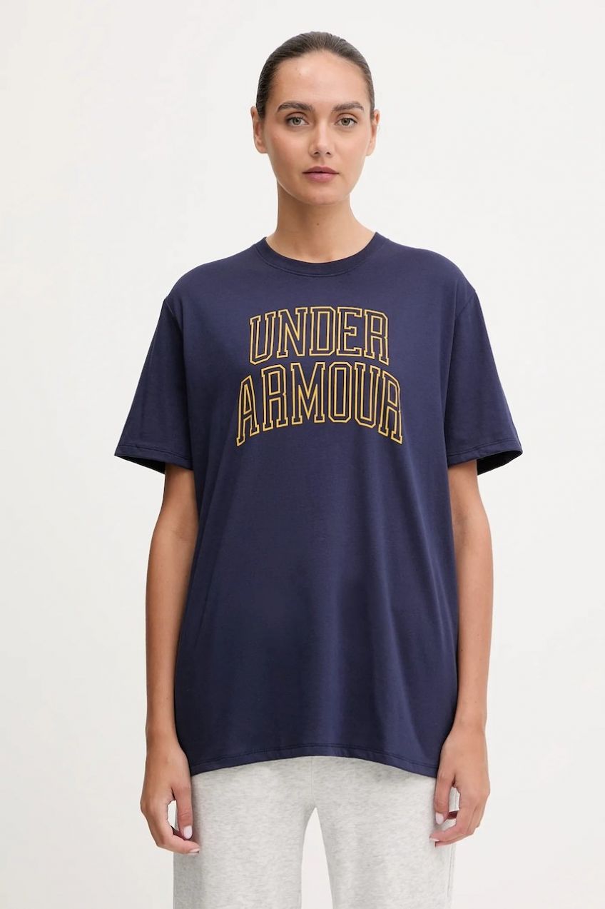 Tričko Under Armour Rival dámske, tmavomodrá farba, 6007883