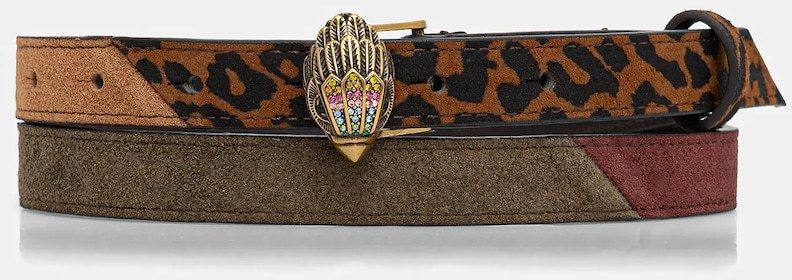 Kožený opasok Kurt Geiger London hnedá farba, 9693468129