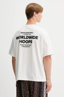 Tričko adidas Originals Intercon Tee pánske, béžová farba, vzorované, JW6648