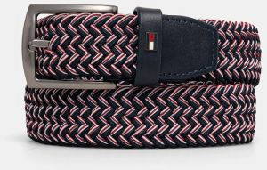 Opasok Tommy Hilfiger tmavomodrá farba, AM0AM13823