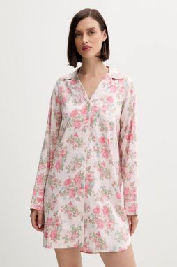 Nočná košeľa Lauren Ralph Lauren ružová farba, ILN32441