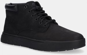 Nubukové topánky Timberland Maple Grove čierna farba, TB0A658N0011