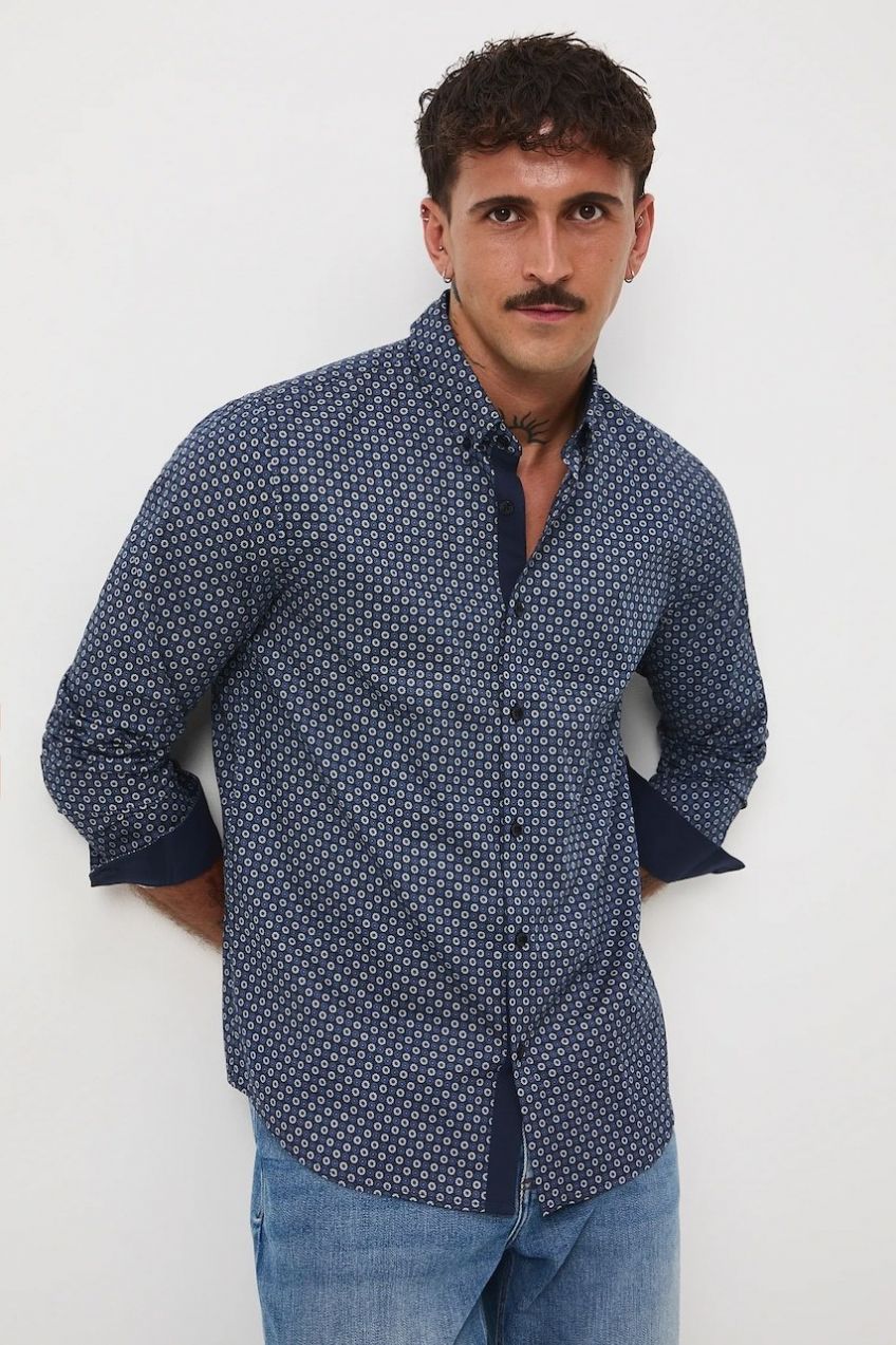 Bavlnená košeľa Medicine viac farieb, regular, s golierom button-down