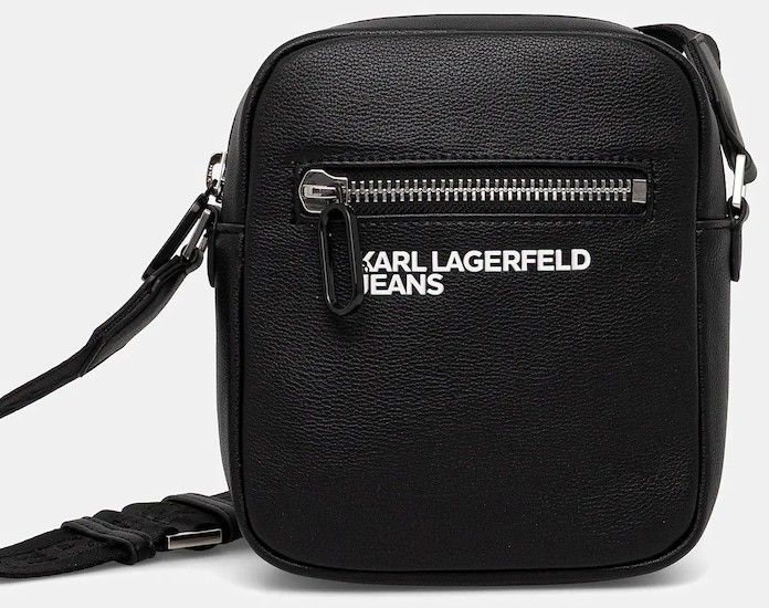 Malá taška Karl Lagerfeld Jeans čierna farba, A4M30316