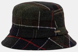 Vlnený klobúk Barbour zelená farba, LHA0478