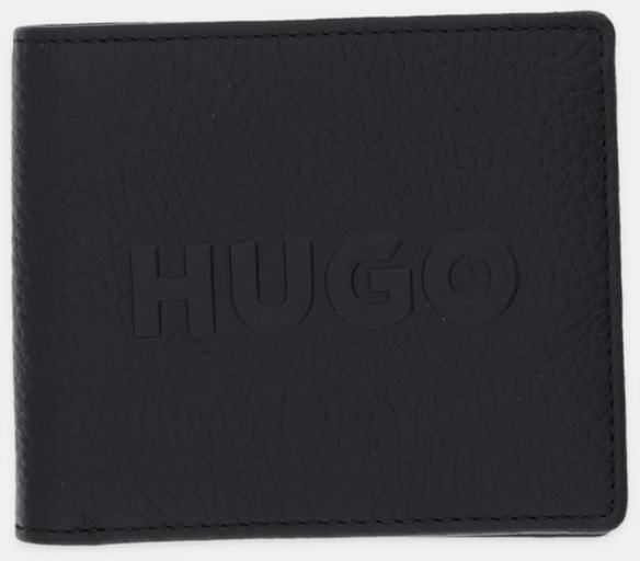 Kožená peňaženka HUGO čierna farba, 50552811