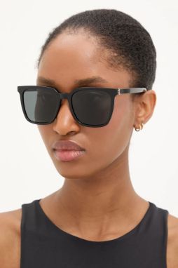 Slnečné okuliare Saint Laurent dámske, čierna farba, SL M146