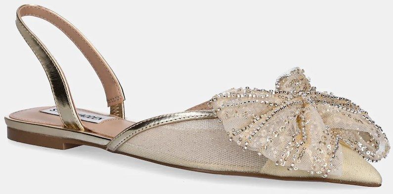 Baleríny Steve Madden Calibria zlatá farba, s otvorenou pätou, SM11003745