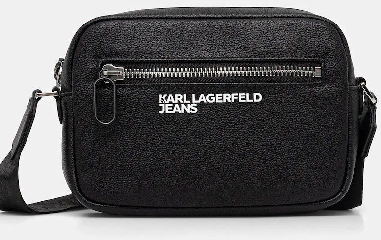 Malá taška Karl Lagerfeld Jeans čierna farba, A4M30315