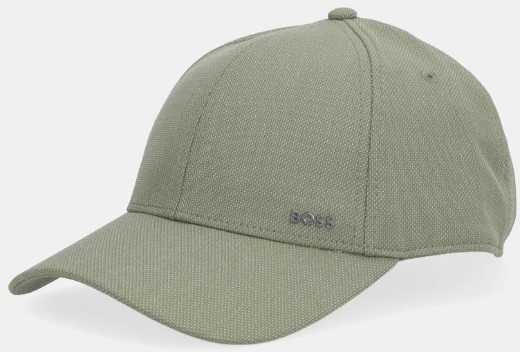 Čiapka s prímesou vlny BOSS zelená farba, 50544408