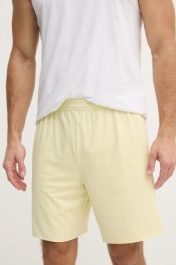 Tréningové šortky Calvin Klein Performance žltá farba, LVGMS5S850