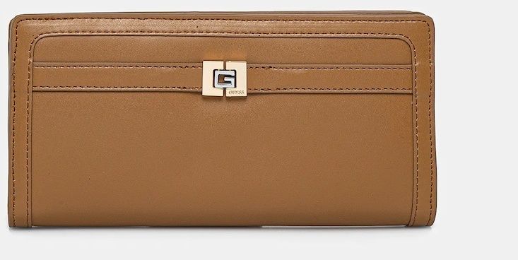 Kožená peňaženka Guess dámska, hnedá farba, RW1718 P5101