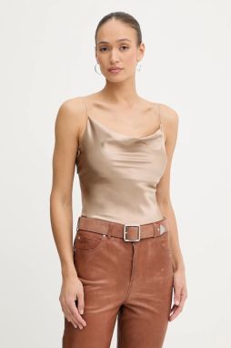 Hodvábna blúzka Marciano Guess DENISE dámska, zelená farba, jednofarebná, 4YGH09 7117A