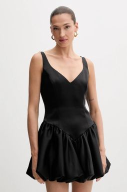 Šaty Bardot biela farba, mini, áčkový strih, 60001DB