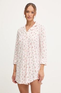 Nočná košeľa Lauren Ralph Lauren ružová farba, ILN32440