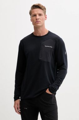 Športové tričko s dlhým rukávom Peak Performance Freelight čierna farba, jednofarebné, G80161