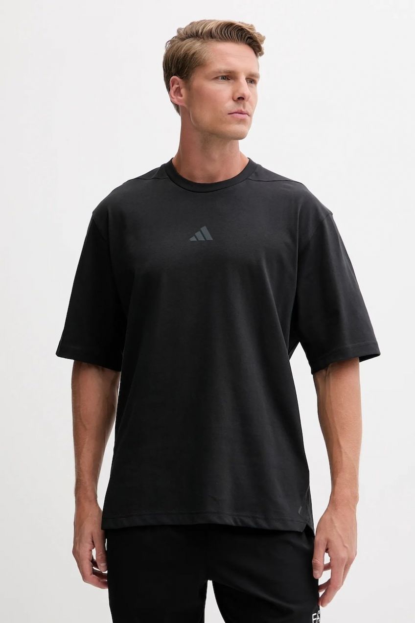 Tréningové tričko adidas Performance čierna farba, jednofarebné, JN3680